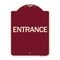 Signmission Traffic Entrance Entrance Heavy-Gauge Aluminum Architectural Sign, 24" x 18", BU-1824-24612 A-DES-BU-1824-24612 - alternate 1